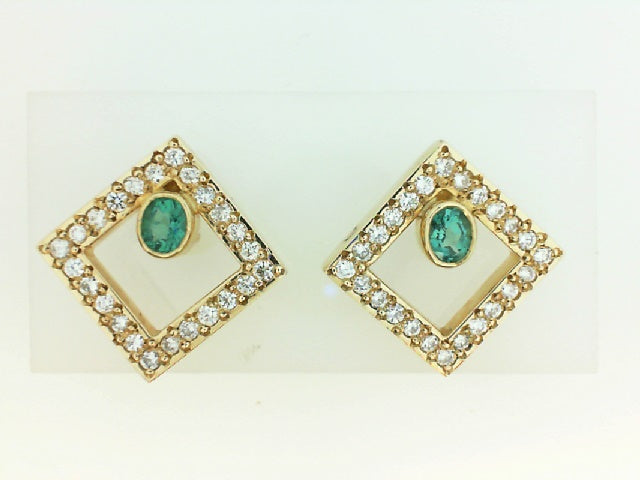 Colored Stone Earring