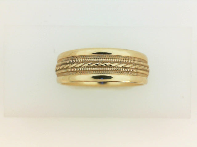 Precious Metal (No Stones) Wedding Bands  -  Men'