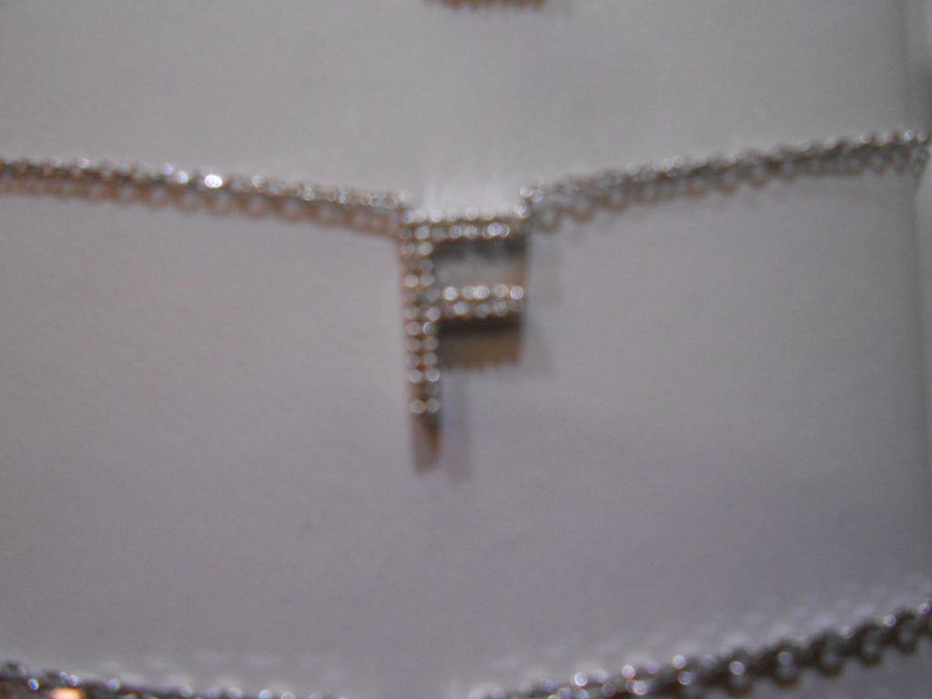 Silver Necklace with Diamond