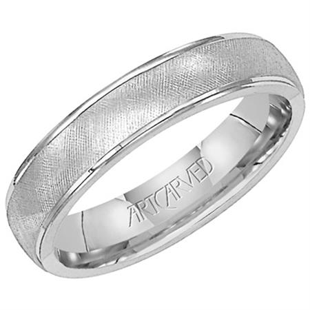 Precious Metal (No Stones) Wedding Bands  -  Men'