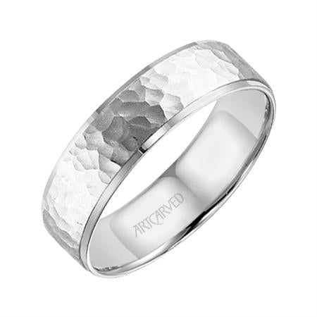 Precious Metal (No Stones) Wedding Bands  -  Men'