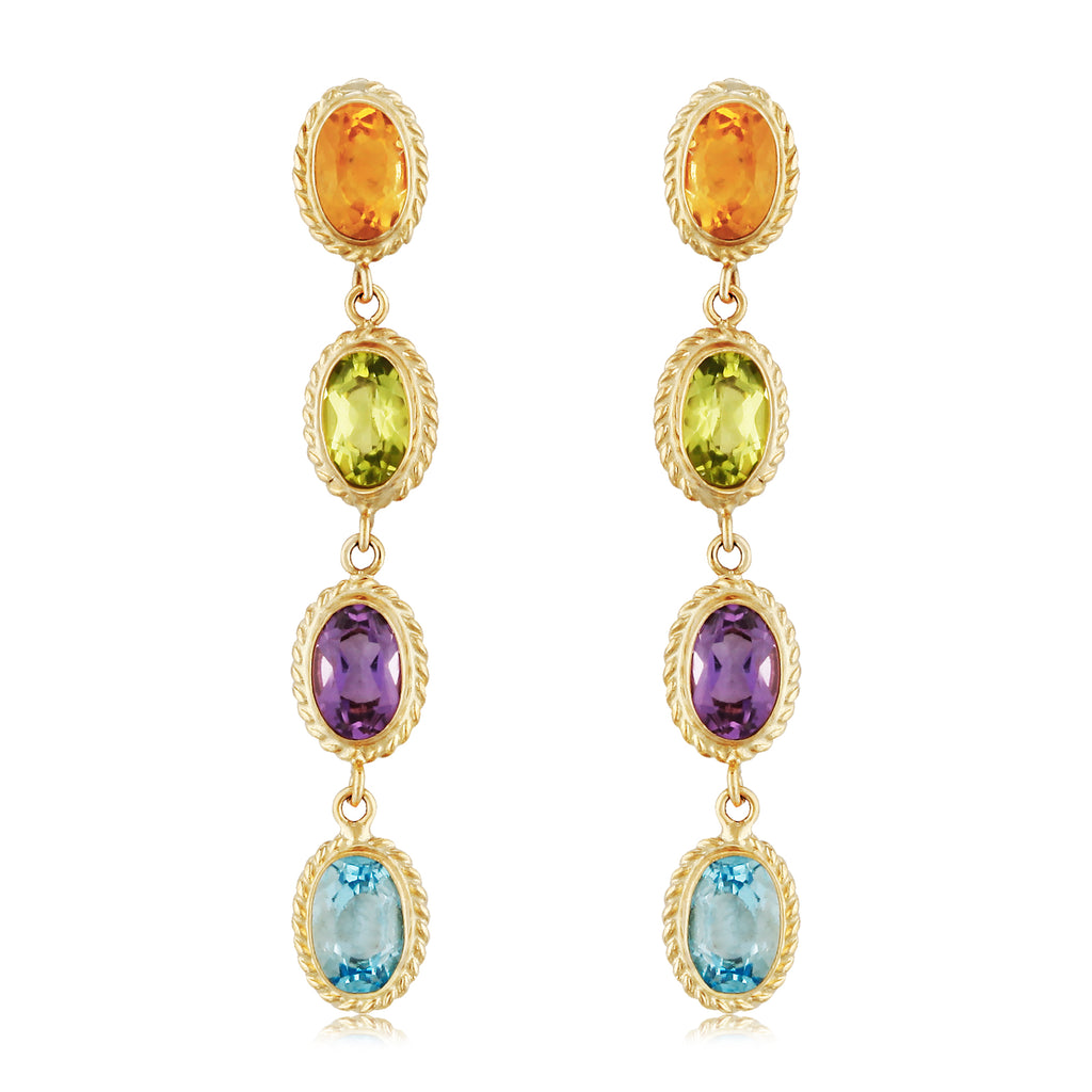 Colored Stone Earring