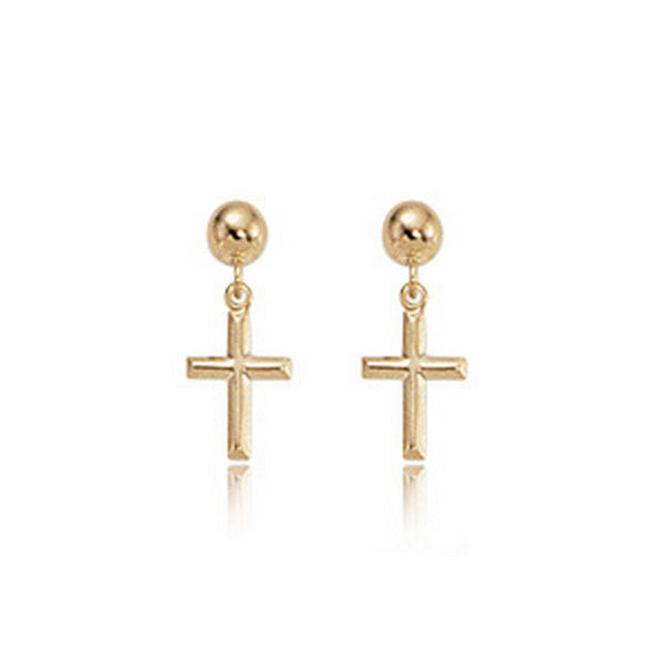 Small Cross Earrings
