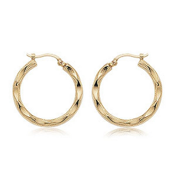 Diamond Cut Design Crafted Earrings