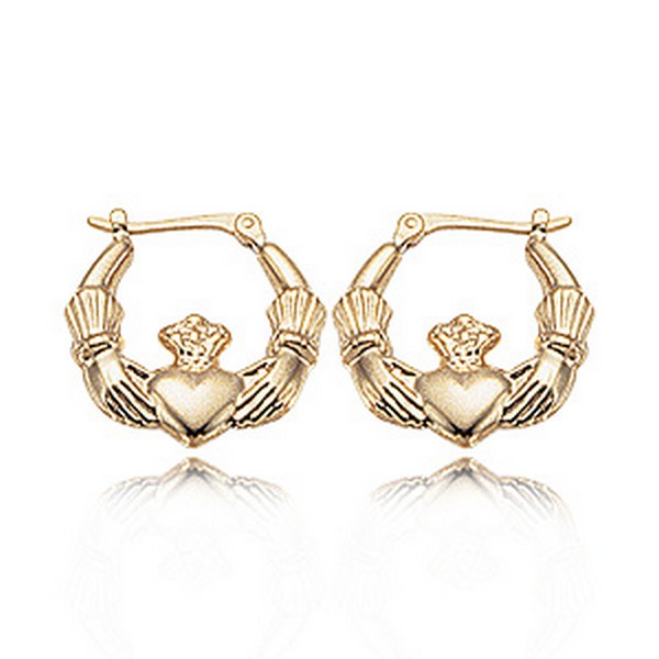 Claddagh Hoop Earrings