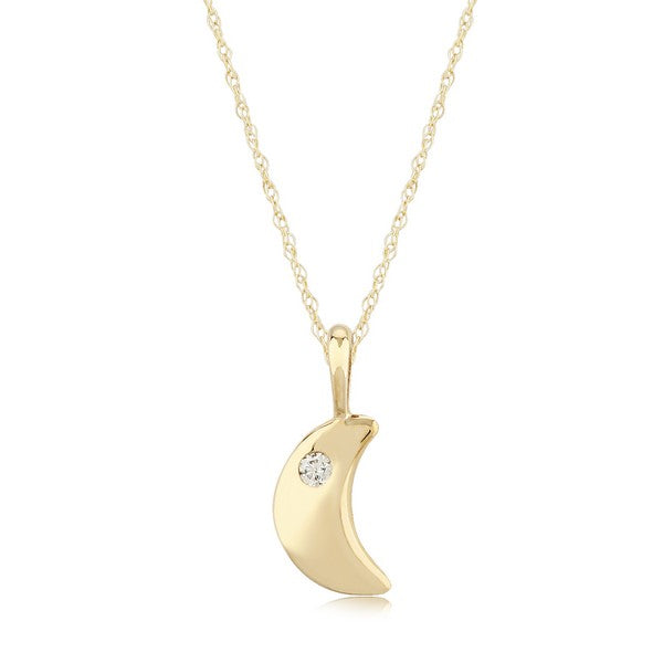 Rope Chain and a Moon Pendant
