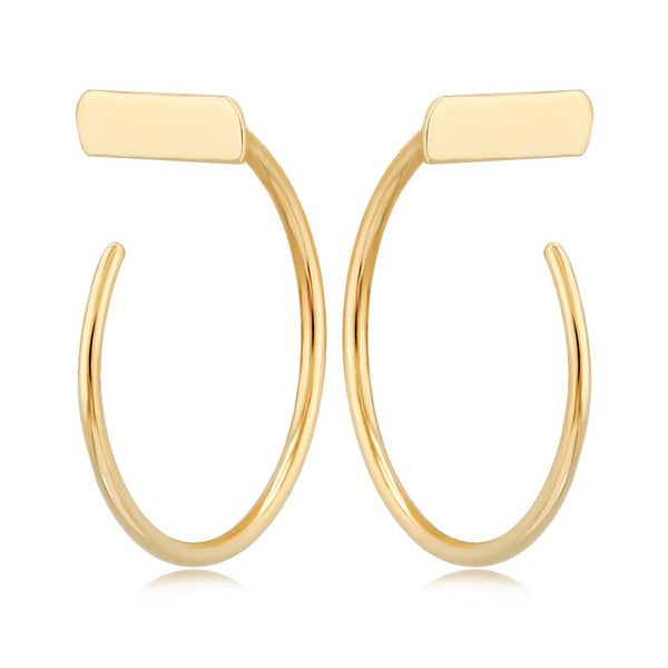 Simple Bar Hoop Earrings