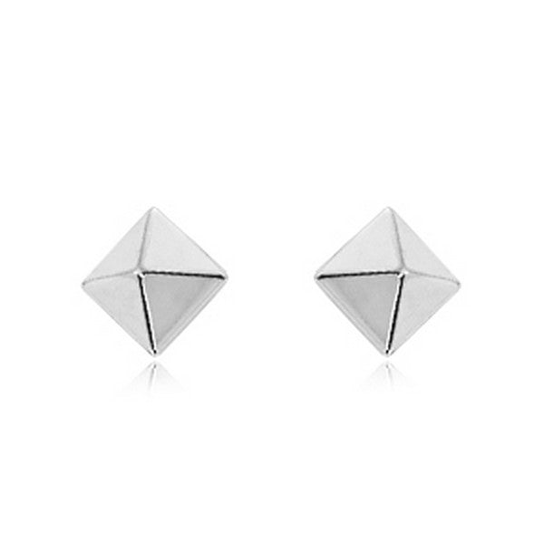Pyramid Shaped Stud Earrings
