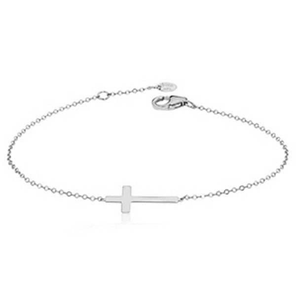 Sterling Silver Cross Bracelet