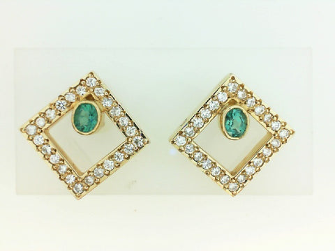Colored Stone Earring