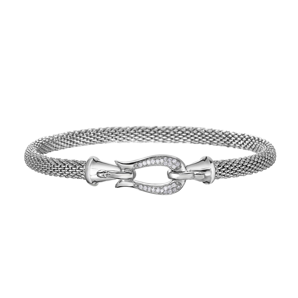 Silver Bracelet with Diamond