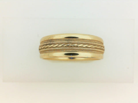 Precious Metal (No Stones) Wedding Bands  -  Men'