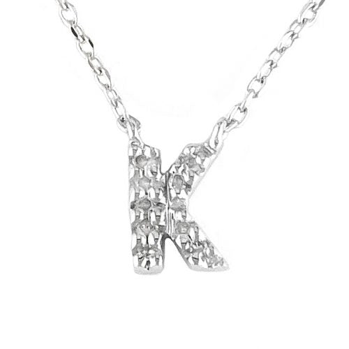 Silver Necklace with Diamond