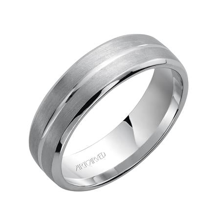 Precious Metal (No Stones) Wedding Bands  -  Men'