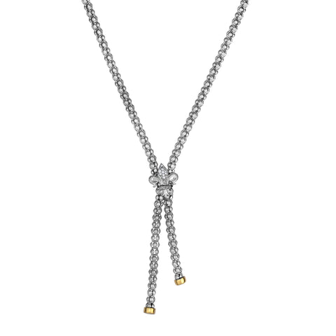 Silver Necklace with Diamond