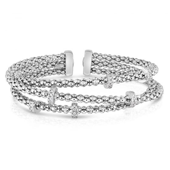 Silver Bracelet with Diamond