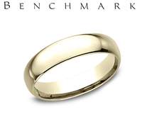 Precious Metal (No Stones) Wedding Bands  -  Men'