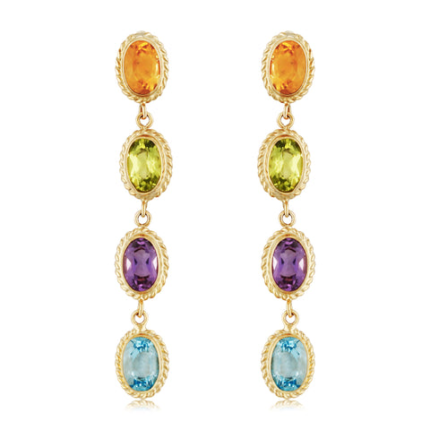 Colored Stone Earring