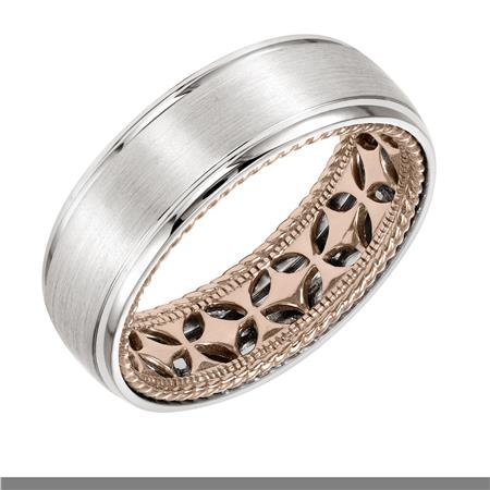 Precious Metal (No Stones) Wedding Bands  -  Men'