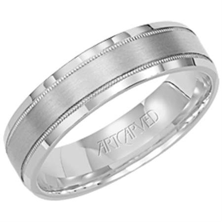 Precious Metal (No Stones) Wedding Bands  -  Men'