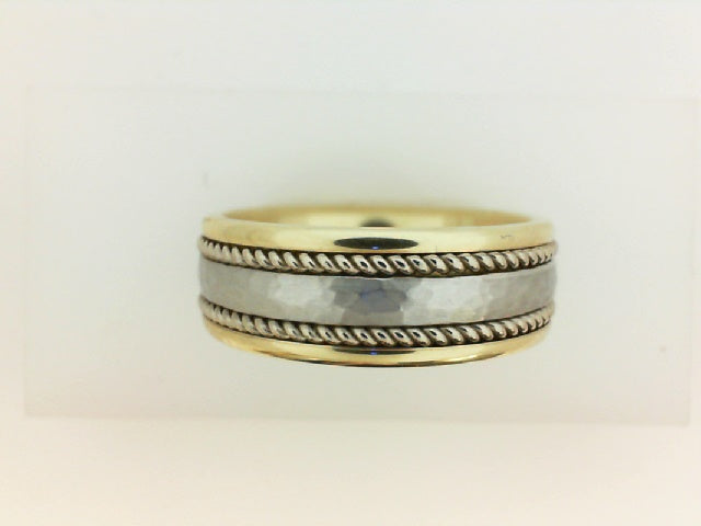 Precious Metal (No Stones) Wedding Bands  -  Men'