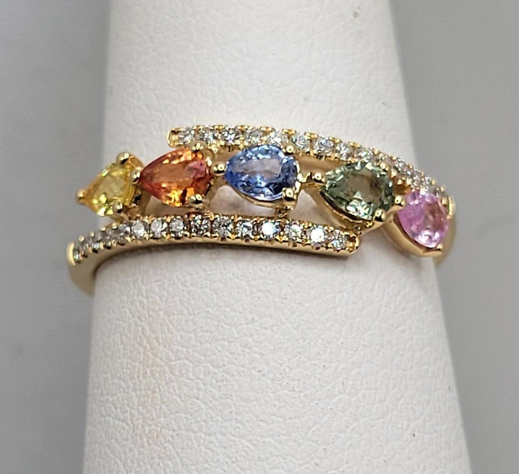 Colored Stone Rings  -  Women'